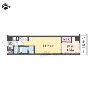 スワンズ京都東寺ガーデン【2階】の間取り