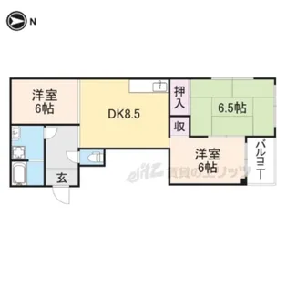 ラフォール寝屋川B【403号室】の間取り