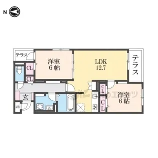 コンコルディア【1階】の間取り