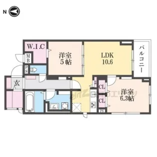 コンコルディア【2階】の間取り