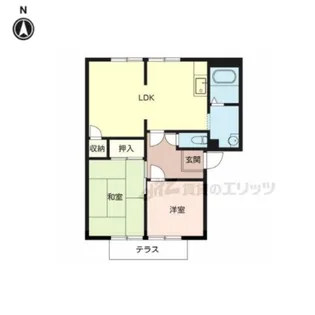 ファミール北郡山【1階】の間取り