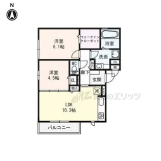 ウィルくずは【2階】の間取り