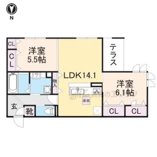 ARCOBALENO【1階】の間取り