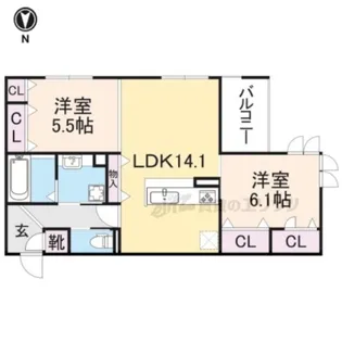 ARCOBALENO【3階】の間取り