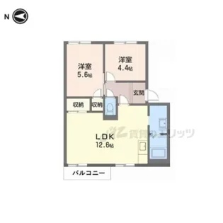 ラポール A B【1階】の間取り