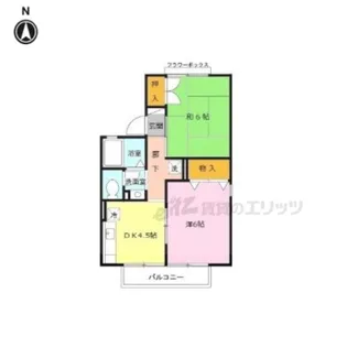 セジュール高塚台【2階】の間取り