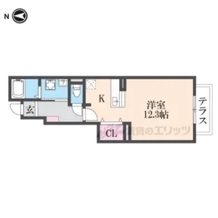 アンジェリート【102号室】の間取り