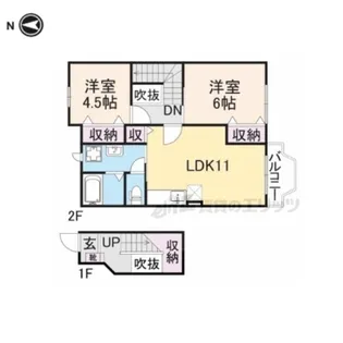 アーバン縄手C【2階】の間取り