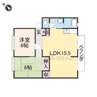 ハイツスター【103号室】の間取り