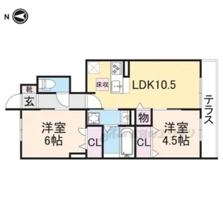 エスペランサ ミヤマ【1階】の間取り