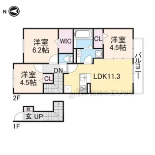 エスペランサ ミヤマ【2階】の間取り