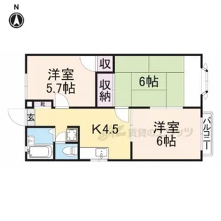 アルページュ【205号室】の間取り