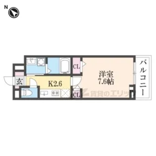 ラクーン堅田【2階】の間取り