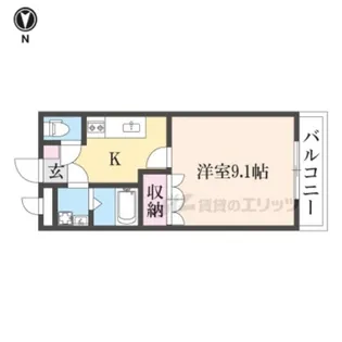 ディア・ヴィンテージ【205号室】の間取り