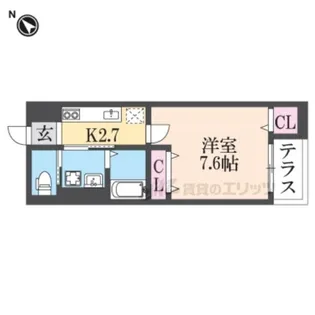 Welina【103号室】の間取り