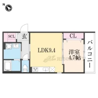 リプラス・石田【301号室】の間取り