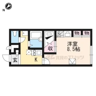 レオパレスみゆき町【206号室】の間取り