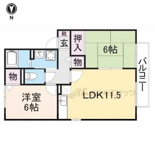 ラフィネ・スターブル【2階】の間取り