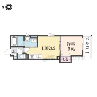 クリエオーレ郡津Ⅰ【3階】の間取り