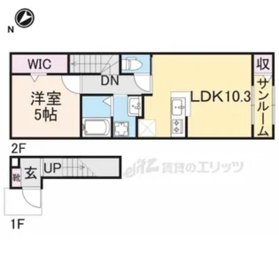 SUNNY【204号室】の間取り