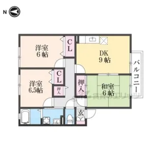 シャルマン二番館 A棟【2階】の間取り