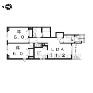 ベルアンジュ【1階】の間取り