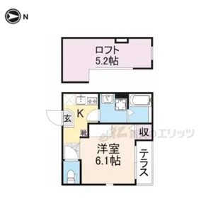 ティエラ淀【1階】の間取り