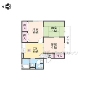 グリーンハイツ小山B棟【1階】の間取り