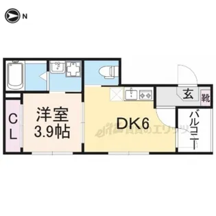 IRIS 伏見【3階】の間取り