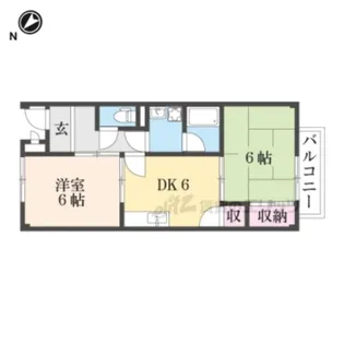 メゾン若松【2階】の間取り