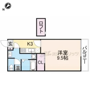 CARRERA【206号室】の間取り