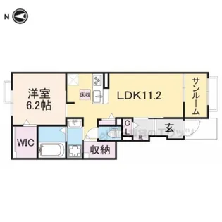 コンコード1【1階】の間取り