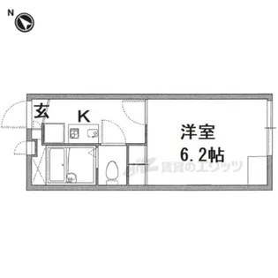 レオパレスAdvance富雄【2階】の間取り