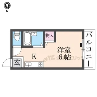 シャンテ?中宮?【506号室】の間取り