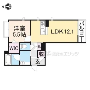 べレオMOE【102号室】の間取り