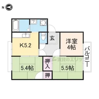 ピノハイツビス【2階】の間取り
