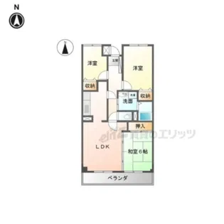 グランシャリオ氷上1番館【2階】の間取り