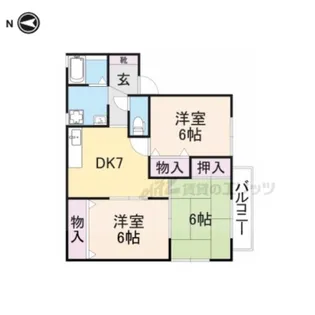 コニーハウス【2階】の間取り