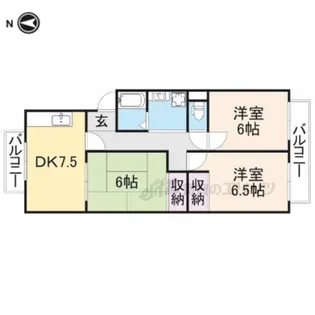 ヒロタコーポ?【3階】の間取り
