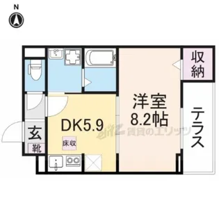 エアリーガーデン【1階】の間取り