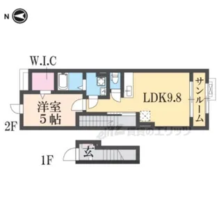 サンリット梶原?【2階】の間取り