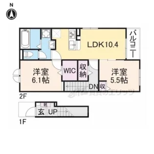 K’S HOME Ⅱ【2階】の間取り