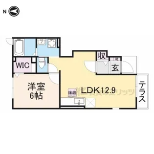 プラシード野中B【101号室】の間取り