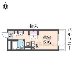 プロミネンス檜【105号室】の間取り
