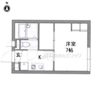 レオパレス池田【2階】の間取り