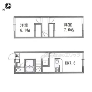 レオパレスグランシャリオ【1階】の間取り