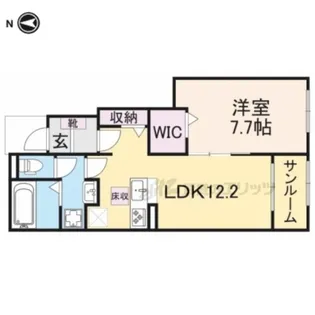 ウッドヴィレッジ甲南SOUTH【1階】の間取り