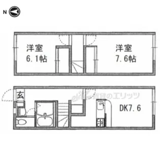 レオパレスYAMADAONE【1階】の間取り