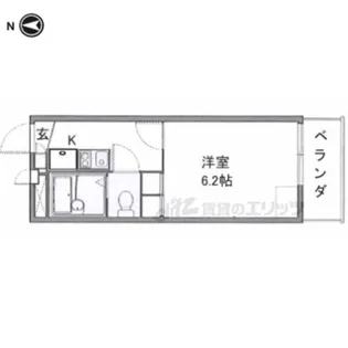 レオパレス康徳A【2階】の間取り