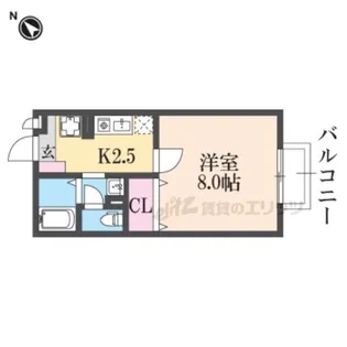 リヴェール・メゾン【2階】の間取り